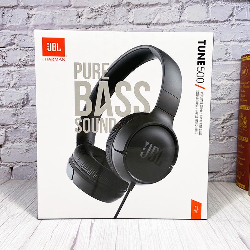 JBL T500头戴式有线耳机重低音手机通用电脑音乐游戏线控耳麦TUNE