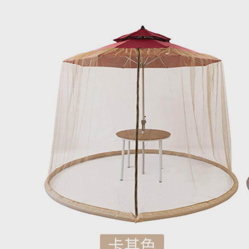 户外蚊帐庭院中柱伞罗马伞防蚊虫纱帐多边形网罩遮阳伞凉亭蚊帐