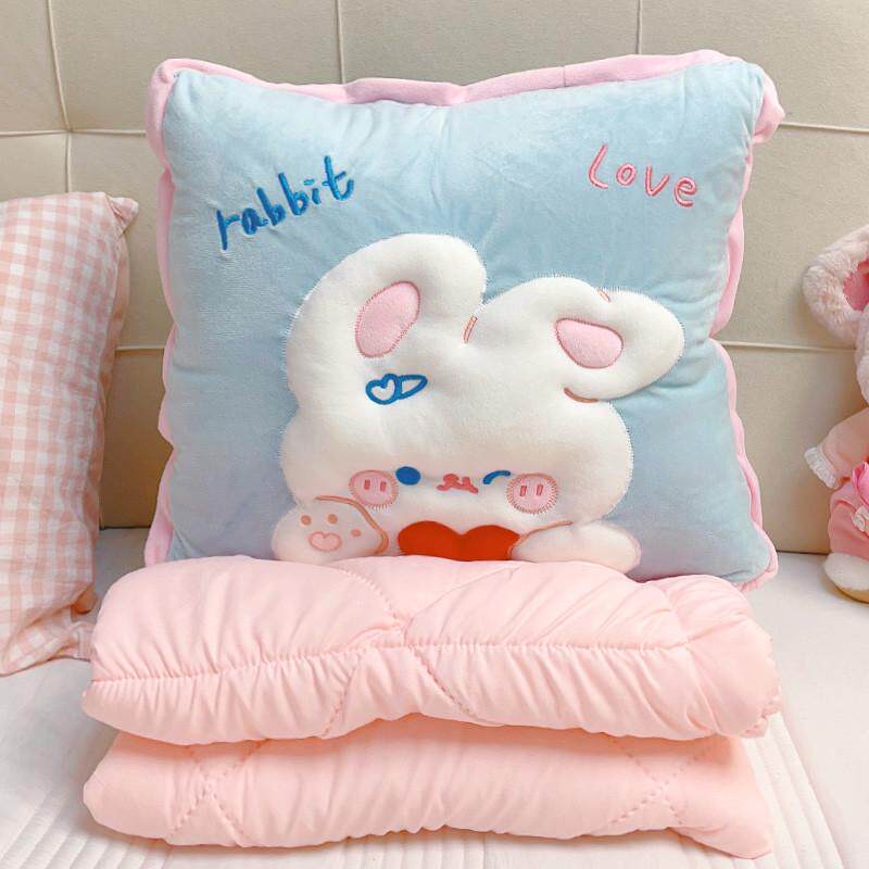 折叠可爱抱枕被子两用毯子枕头新款办公室午睡女车载二合一可收纳