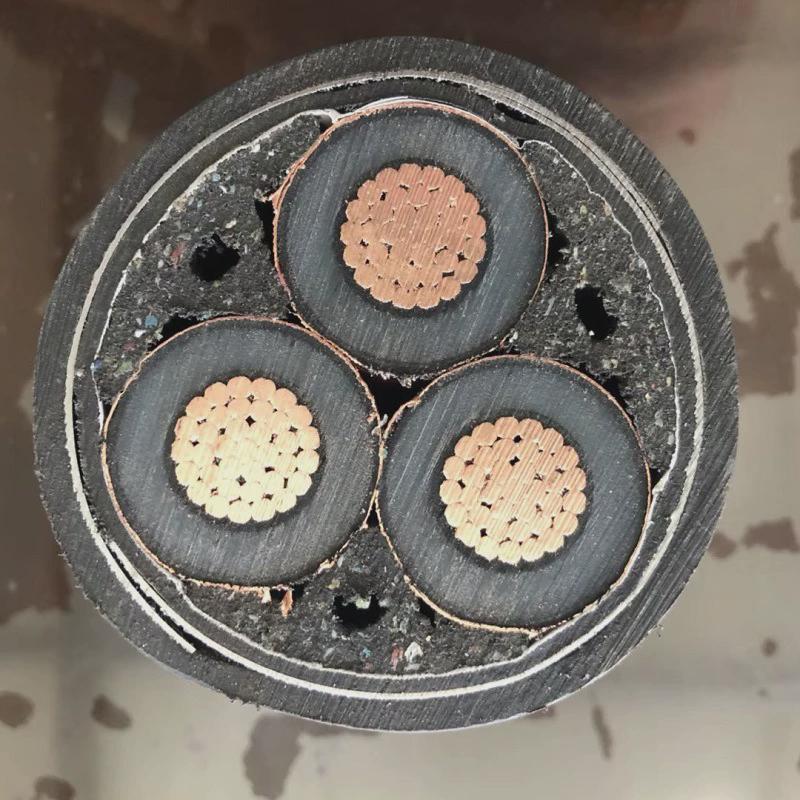 yjv22铜芯8.7-15kv铠装高压电缆3芯*150185平方10kv高压电缆线