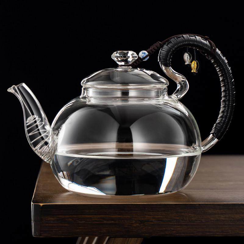 烧水专用耐高温玻璃壶无内胆茶壶泡煮茶透明单壶沸腾壶茶具开水壶,餐饮具,茶壶,淘宝优惠券,粉丝福利购,淘宝优惠卷