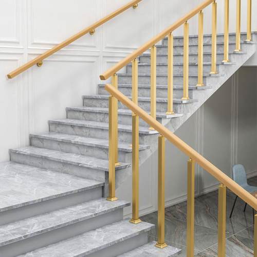 楼梯立柱实木扶手简约现代家用围栏不锈钢阁楼室内阳台别墅护栏杆
