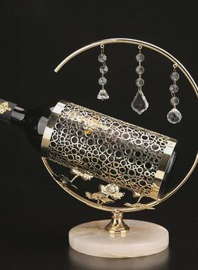 新中式红酒架摆件架子家用葡萄架工业风装饰摆设红酒杯架倒挂创意