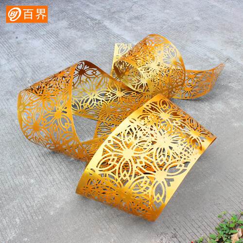 百界婚庆道具自由曲线挂件舞台t台橱窗背景摆件户外婚礼装花路引