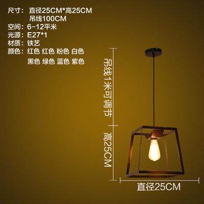 新款简约长方形吊灯复古工业风走廊过道餐厅服装吧台时尚创意灯具