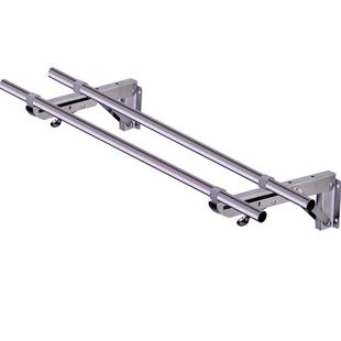 9wor阳台侧装 外墙三角晾衣杆不锈钢窗户室外晒衣杆支架固定单双