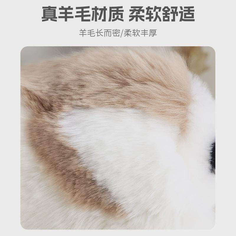 热销跨境羊毛抱枕厂家羊毛坐垫腰垫小羊毛绒抱枕客厅沙发靠枕轻奢