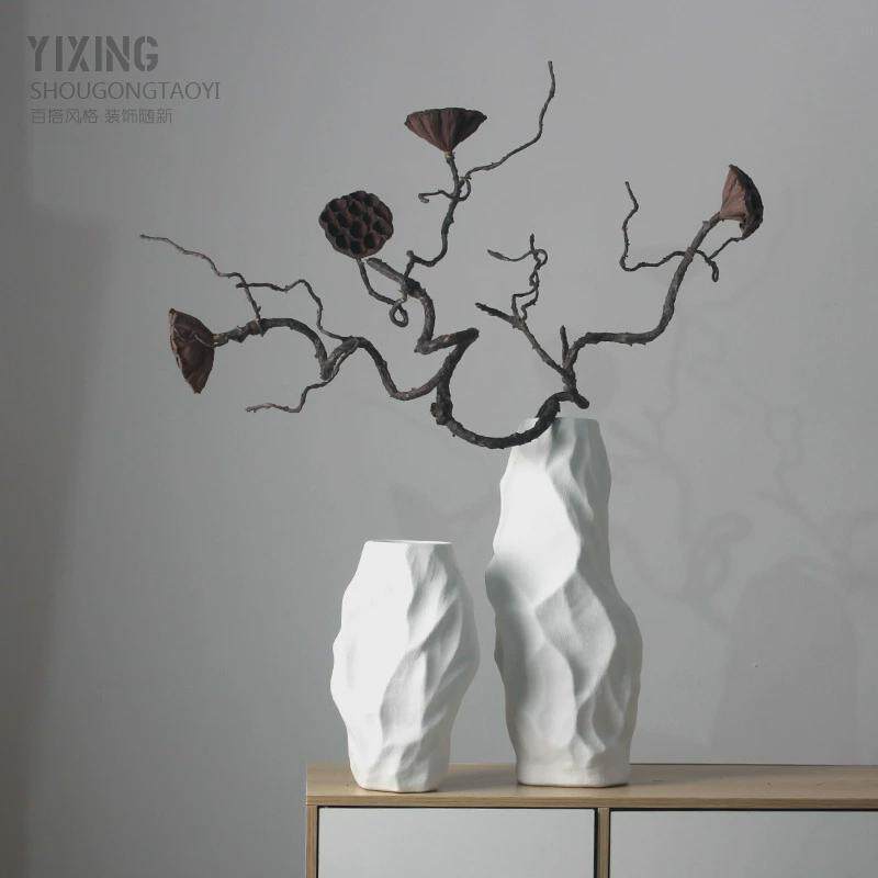 黑白简约创意陶瓷花瓶样板房酒店居家北欧摆件装饰工艺品干支陶罐,鲜花速递/花卉仿真/绿植园艺,花盆,淘宝优惠券,粉丝福利购,淘宝优惠卷