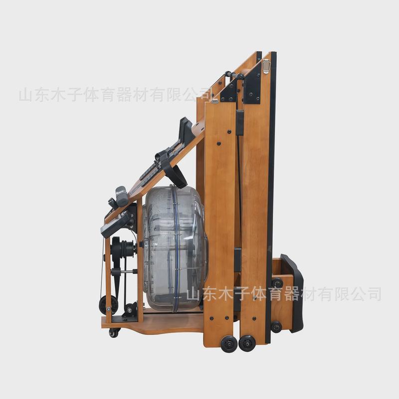 可折叠水阻划船机智能有氧健身器材静音家用运动划船器商用划水机