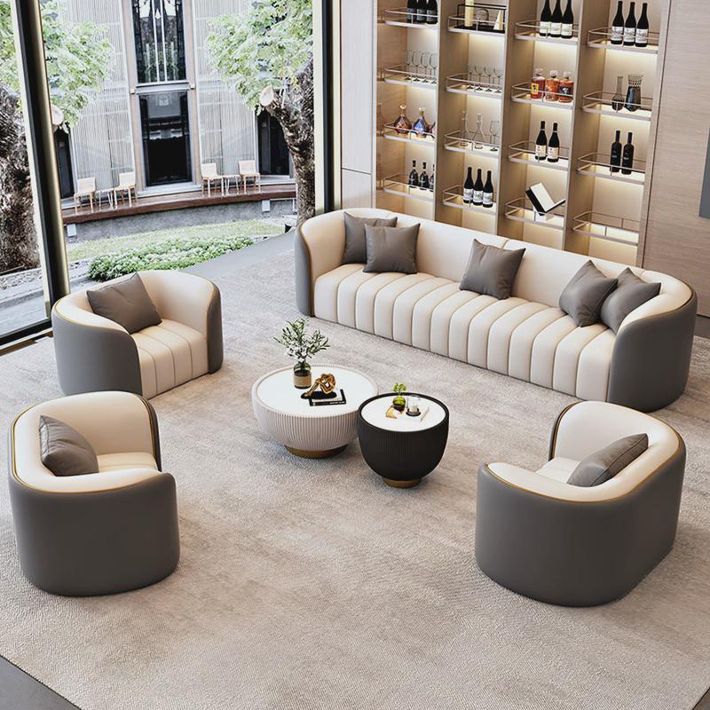 酒店接待家用沙发组合办公室大堂休息区客厅商务洽谈售楼处会客