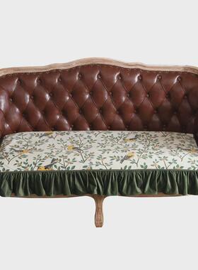 2O6X美式田园风沙发垫防滑坐垫子四季通用欧式沙发套罩盖巾夏