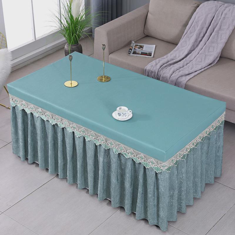 2U8K薄款烤火桌子罩套防水防油长方形客厅茶几罩套夏季电炉罩套防