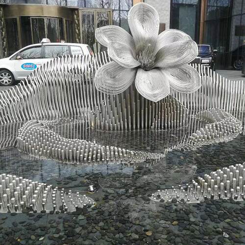 不锈钢工程雕塑制作大型景观户外抽象金属城市校园林广场雕塑摆件