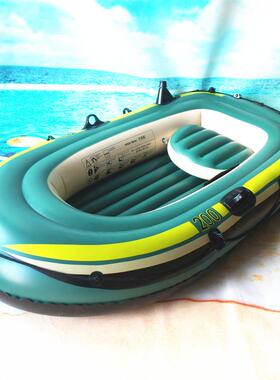 工厂现货双人pvc充气船橡皮艇加厚2人钓鱼船皮划艇批发船充气艇
