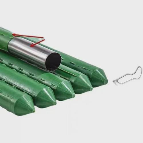 菜园支架绿植攀爬架园艺爬藤菜园杆番茄豆角包塑支撑杆包塑钢管