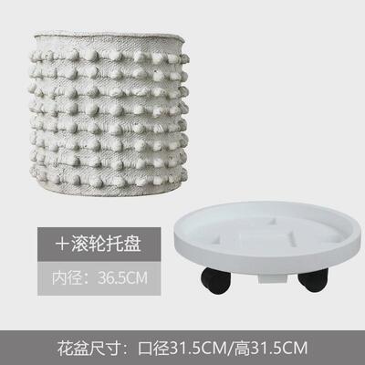 大号水泥仿古圆点突起创意花盆混凝土做旧复古小众设计感盆景盆