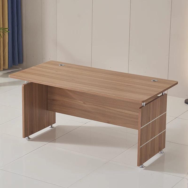 办公电脑桌单人老板桌1.2米1.4米学校办公职员电脑桌椅组合现代