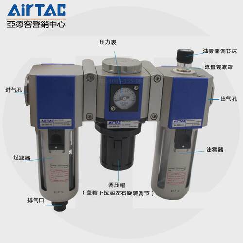 亚德客气源处理器三联件GC20008/GC30010/15400-15/GC600-25