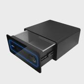 抽屉式 入衣柜全钢防盗隐形办公保险柜 保险柜家用小型指纹密码