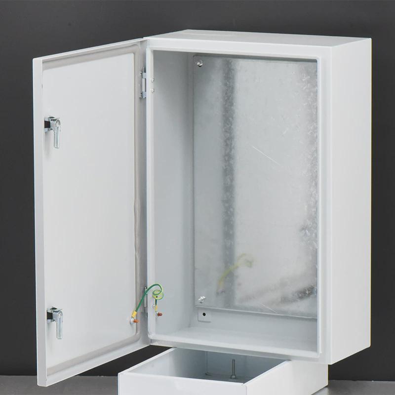 冷轧钢板箱照明配电箱基业明装ip54配电箱小区双开盖空开金属