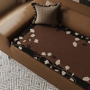 法式冰丝沙发垫夏季凉感透气防滑坐垫皮沙发专用垫子2025新款凉垫