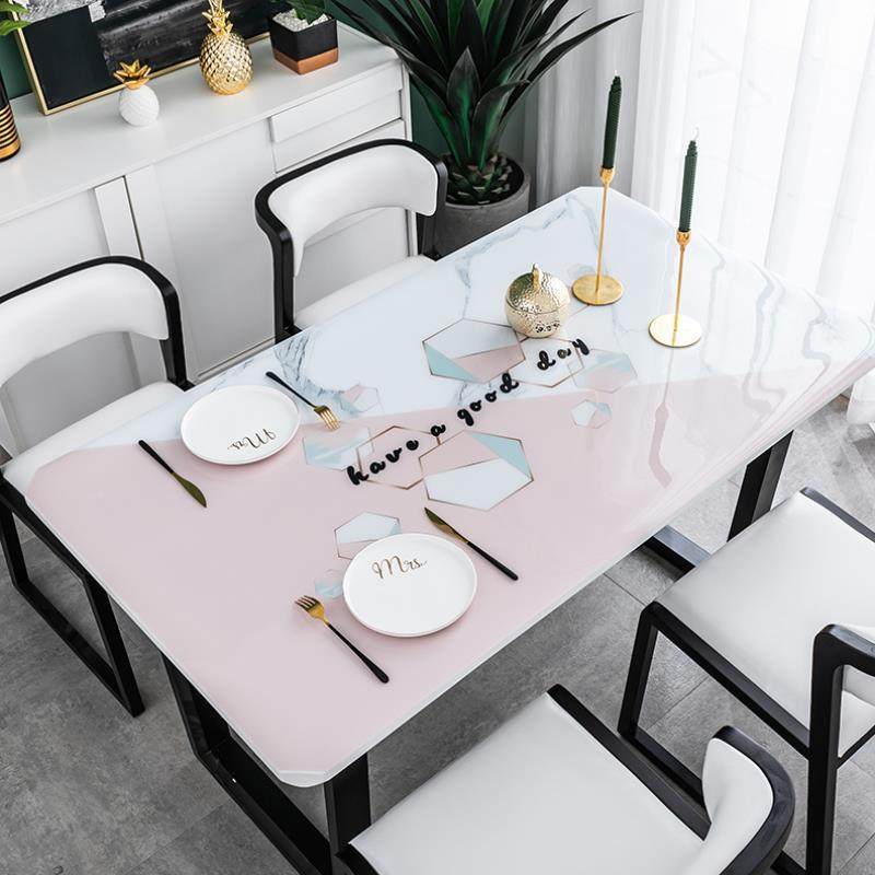 北欧桌垫桌布免洗PVC塑料长方形防热茶几垫餐桌垫厚台布餐桌布艺/,居家布艺,桌布,淘宝优惠券,粉丝福利购,淘宝优惠卷