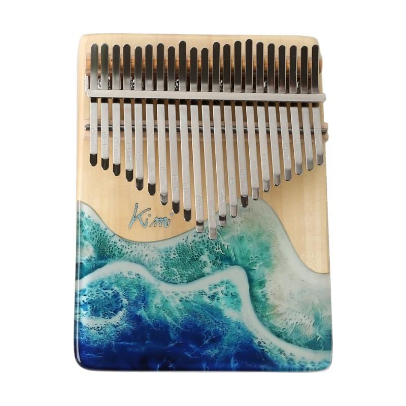 kimi水晶透明卡林巴/拇指琴17手指琴亚克力板式kalimba音