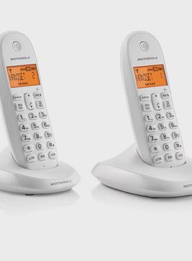 摩托罗拉C1002OC无绳电话机三方通话固话座机无线一拖一子母机