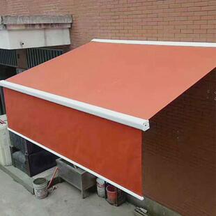 铝合金遮阳棚自动电动遮阳篷伸缩式户外遮阳防雨棚门店商铺雨棚