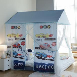 儿童床蚊帐落地式 3ew1女孩熊2023新款 家用卧室蚊帐男孩呼呼房蚊