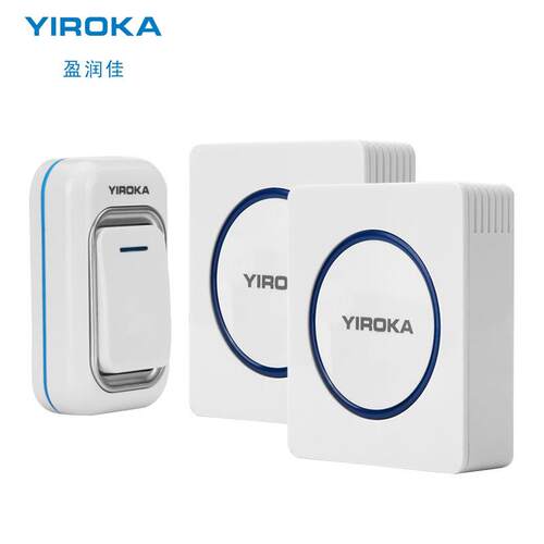 润盈yiroka佳a-289防水远距离遥控门铃一拖一交流无线门铃家用