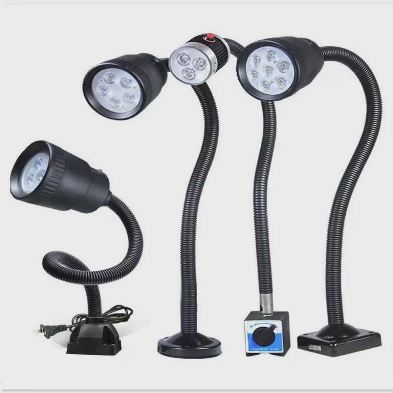 led机床工作灯强磁软杆车床专用灯工作万向灯24v长臂磁铁照明