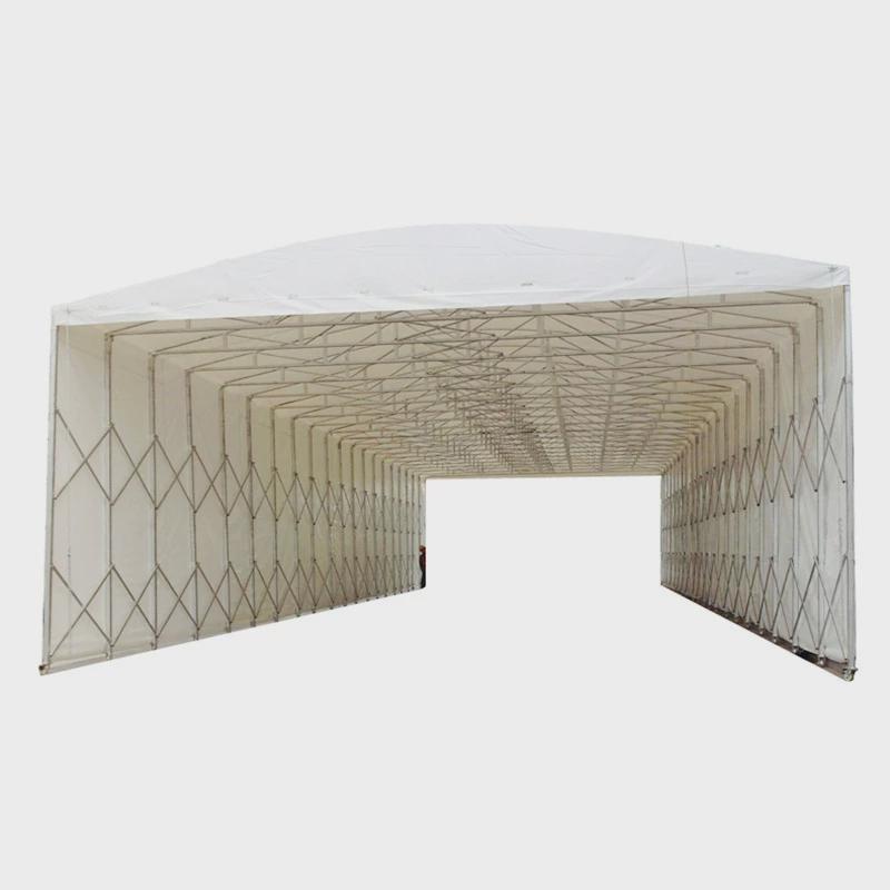 工厂遥控电动推拉篷宜兴防晒活动篮球场移动雨棚过道仓库遮阳雨蓬