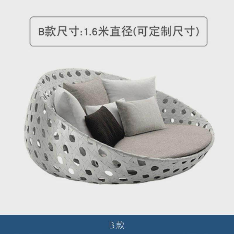 欧式躺床防水防晒户外庭院游泳池别墅沙滩椅海边沙滩休闲躺床躺椅