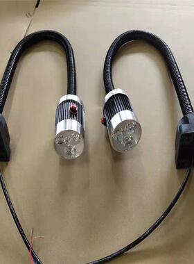 机床长臂工作灯防油防水LED黑色鹅颈24V220V磁铁工业设备照明台灯