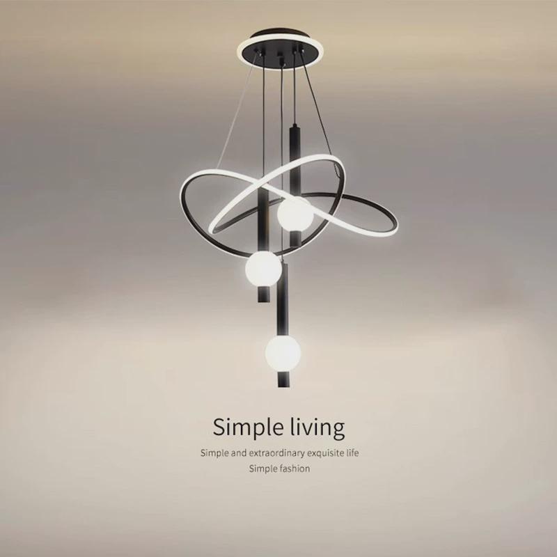 现代简约客厅吊灯设计师创意圆球吧台餐厅饭厅轻奢艺术灯具北欧灯