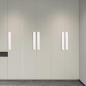 锌合金小暗扣巴士暗拉手 白色嵌入式 意衣柜款 现代简约橱柜式