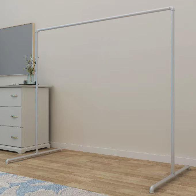 镀锌钢管大型阳台防风落地式户外晾衣架晒被简易四方架爬藤瓜果架