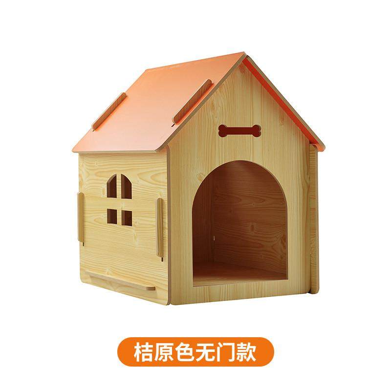 批发新款现货可拆卸木质狗屋猫屋小木屋带窗狗房子宠物室内户外通