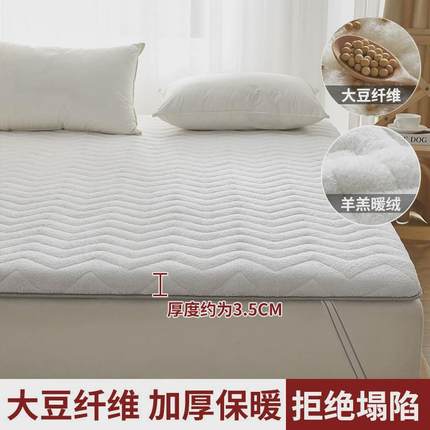 褥子家用双人床垫加绒宿舍学生单人软垫榻榻米加厚垫子折叠床冬季