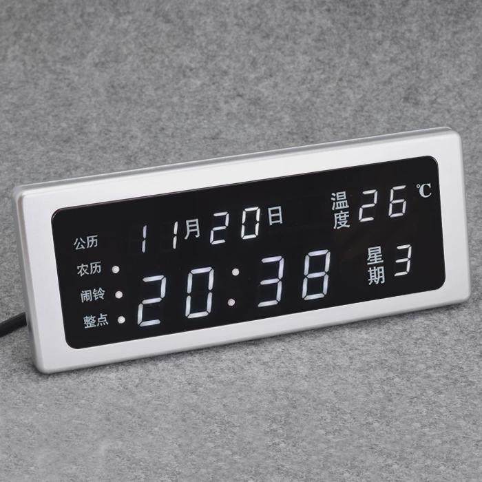 数码万年历电子钟客厅创意led静音闹钟台日历家用新款夜光简约表,家居饰品,台钟/闹钟,淘宝优惠券,粉丝福利购,淘宝优惠卷