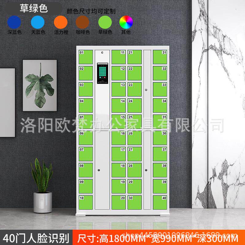 超市电子存包柜刷卡储物柜商场寄存柜人脸识别条码智能手机存放柜