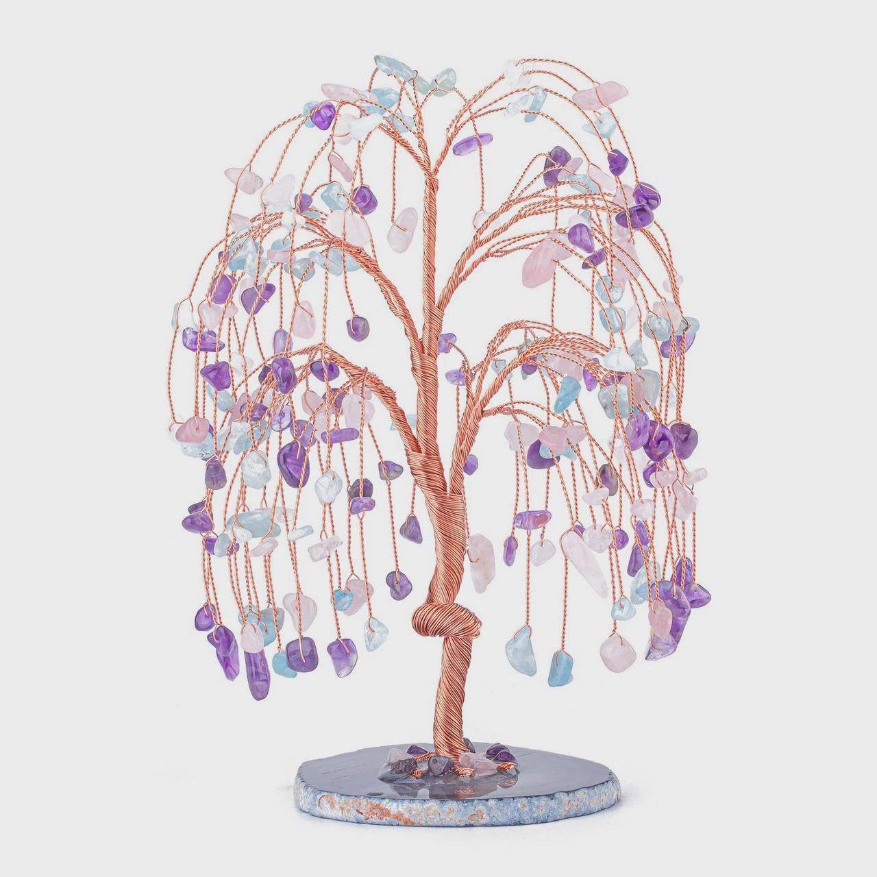 石头碎石绕线18枝树干弯曲原色玛瑙片底座摆件树原色玛瑙片底座,家居饰品,装饰摆件,淘宝优惠券,粉丝福利购,淘宝优惠卷