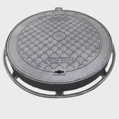 球墨铸铁井盖圆形下水道雨水井盖900重型过五防防沉降市政车井