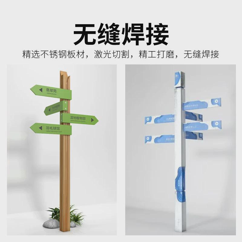 户外广告房地产景区导向指示牌标识立式公园导视牌停车场标识牌