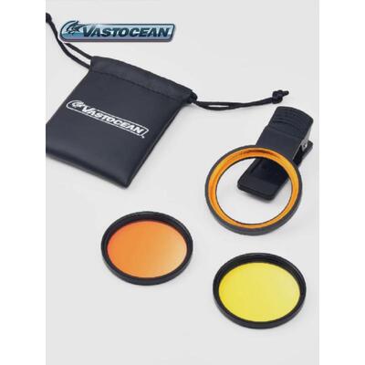 Vastocean海缸滤镜海水珊瑚缸拍照去蓝光微距拍摄神镜头手机夹镜