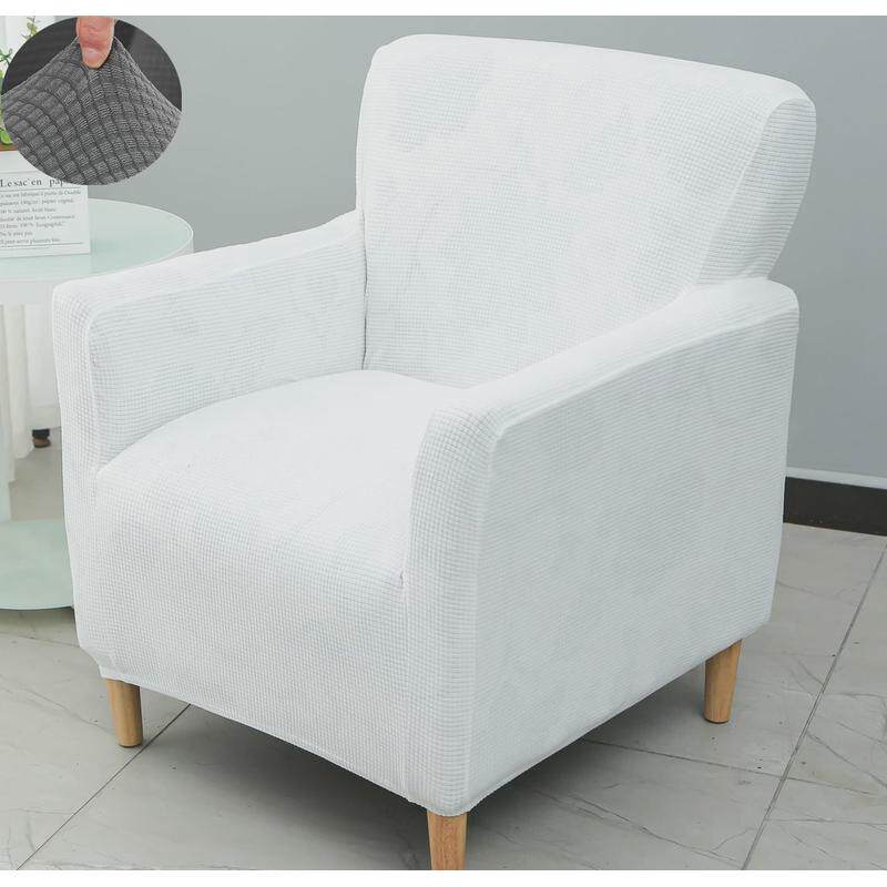 2u8k弹力通用型单人沙发套罩笠全包套美甲老式小座椅子独个盖