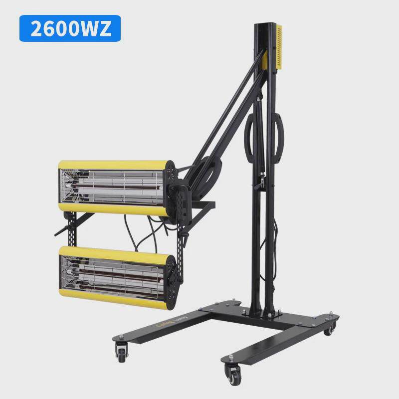 漆烤灯移动式烤漆房短波红外线烤漆灯油汽车喷漆高温工业烘干灯