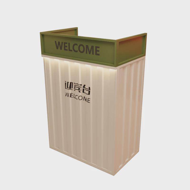 吧台收银台网红带灯柜台酒吧餐饮铁艺迎宾台工业风小型前台接待台,商业/办公家具,大班台/主管桌,淘宝优惠券,粉丝福利购,淘宝优惠卷