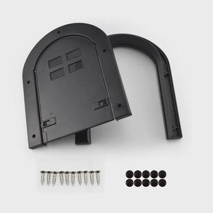 新款猫门拱形宠物门洞泰迪小狗小猫进出安全门出入门栏黑色塑胶门